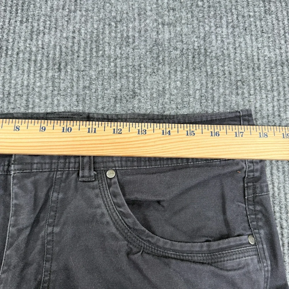 Kuhl Pant Black 35x30 Free Kanvus Jean Vintage Patinadye Canvas Articulated Knee